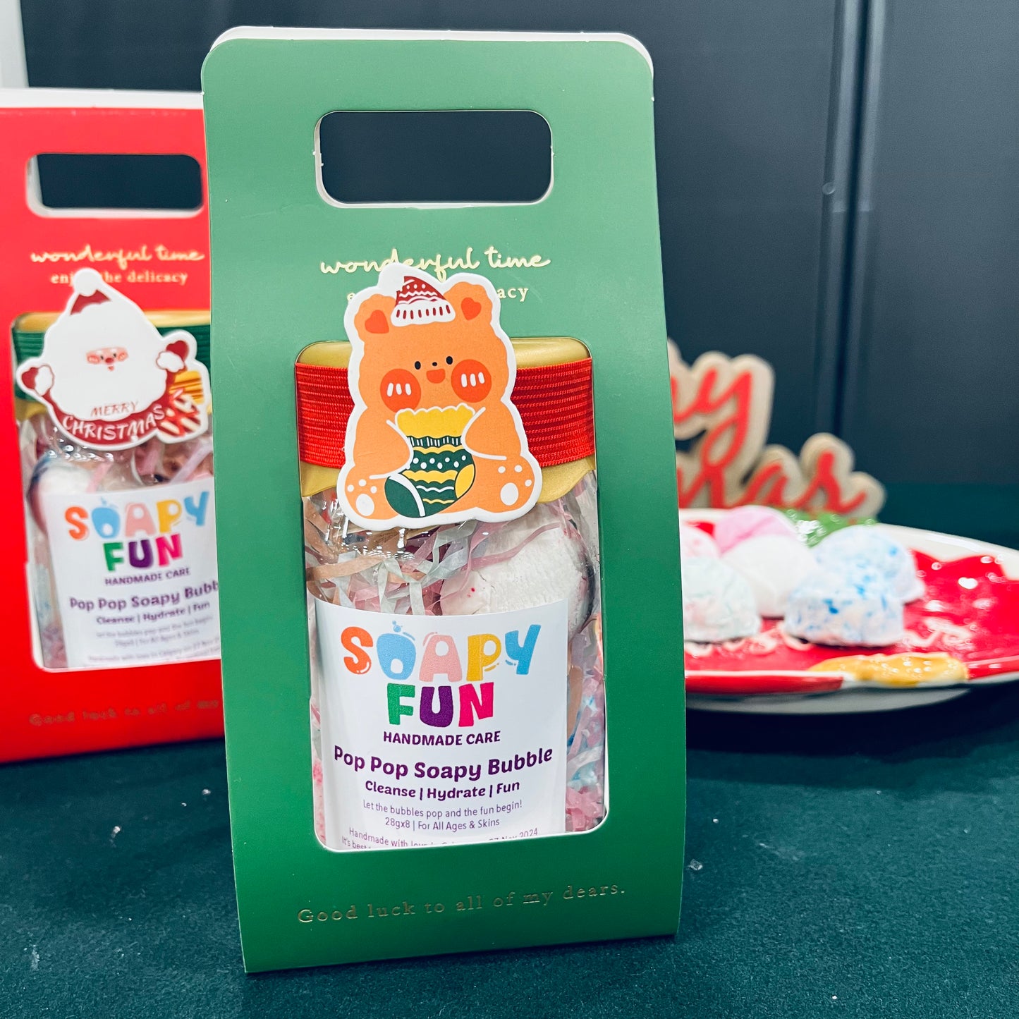 Soapy Bubble Ice Cream Jar